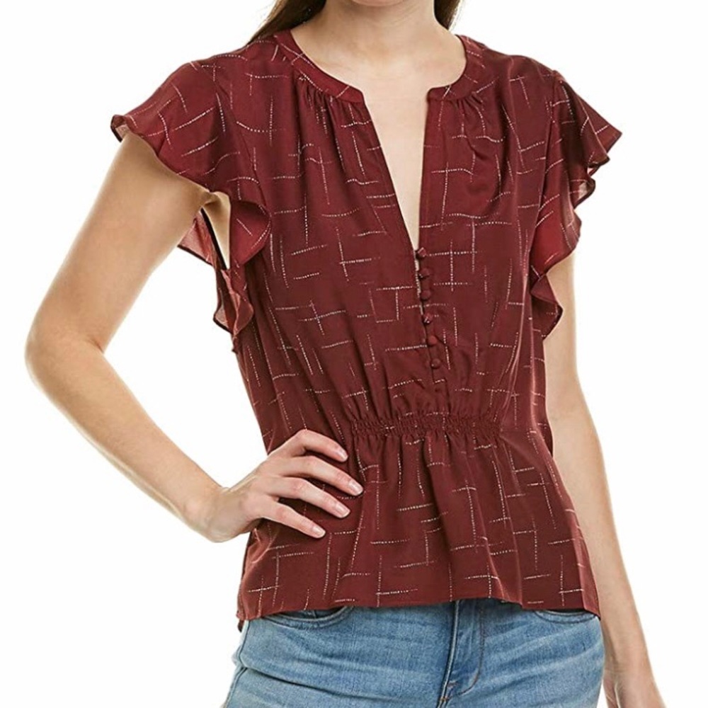 JOIE | NWT Crisbell Flutter Sleeve Blouse